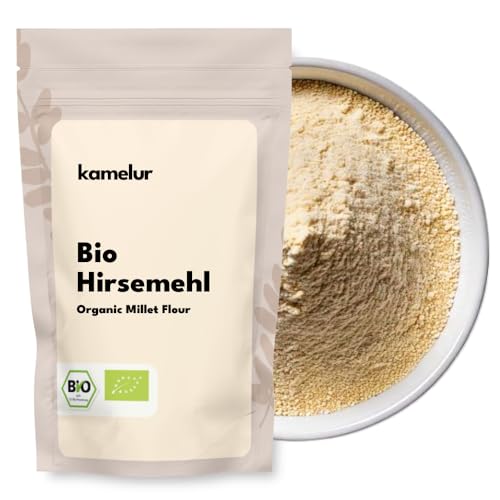 Kamelur Bio Hirsemehl (1kg) - hirse gemahlen aus kontrolliert biologischem Anbau