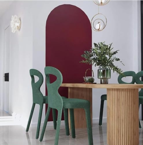 Image of Maroon Solid Matt Peel and Stick Wallpaper Contact Paper Wallpaper Modern Self Adhesive Wallpaper Decorative Removable 2 x 12 Feet