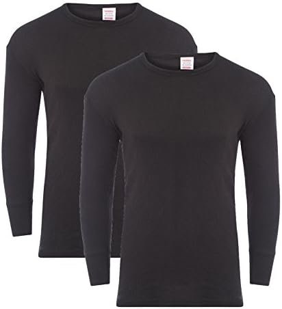 Heatwave® Pack of 2 Men's Thermal Long Sleeve Top, Warm Underwear Baselayer, S M L XL XXL Thermals