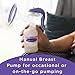 Lansinoh Manual Breast Pump and Silicone Breast Pump Bundle for Breastfeeding Moms