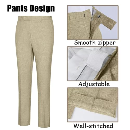 High-End Suits Men's Lightweight Casual Suits Set 2 Piece One Button Blazer Jacket Pants for Wedding Business Prom Homecoming3