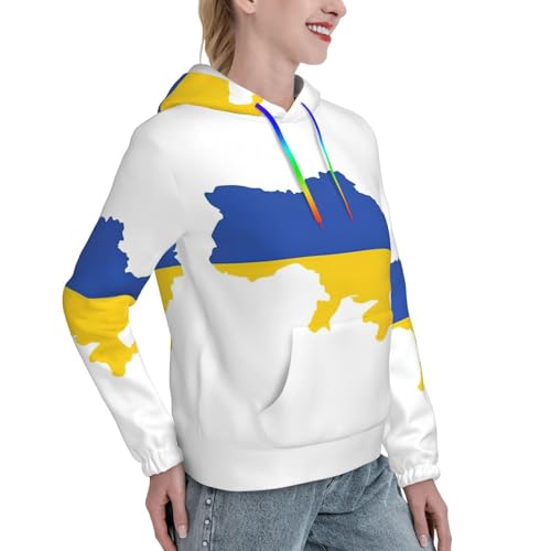 Sweat à capuche Ukraine extensible haut de gamme en textile doux avec finitions soignées
