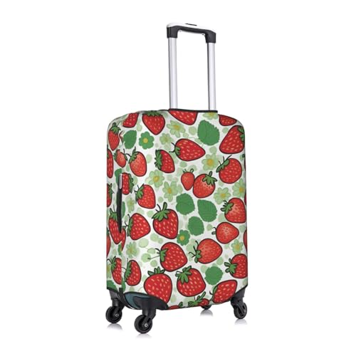 Strawberry Pattern Tsa Approved Luggage Cover For 18-32 Inch Suitcases Scratch-Resistant Stretch Luggage Cover3