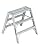 Louisville Ladder 3-Foot Aluminum Sawhorse, 300-Pound Duty Capacity, Type IA, L-2032-03