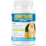 JOINTSURE condroprotector Perros I con Gran concentración de mejillon Labios Verdes, glucosamina y condroitina Natural I suplemento antiinflamatorio para articulaciones I 300 Comprimidos