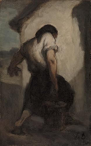 Peinture sur toile Honoré Daumier pour décoration chambre nordique