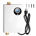 110V Tankless Electric Water Heater, 3000W Compact Under-Sink Heater, Adjustable Fahrenheit & Celsius, Energy Efficient, Quick Installation