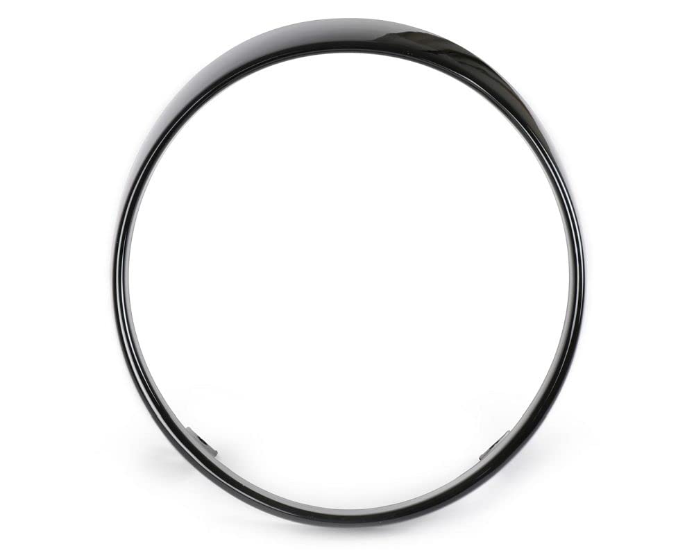 MOTO NOSTRA Scheinwerferzierring schwarz glänzend komaptibel für Vespa GTS Notte, GTV i.e. Sei Giorni 300, GTS i.e. Super300 HPE, GTS HPE 300 E5