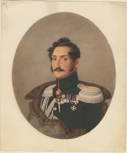 Impresiones de lienzo artísticas de Franz Krüger: retrato histórico premium de 60x90cm
