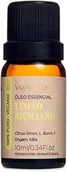 Via Aroma Óleo Essencial Para Aromatizador 100% Natural 10Ml Limão Siciliano