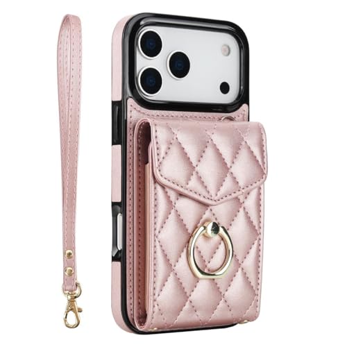 Étui pour iPhone 17 Pro or rose idéal pour voyager léger