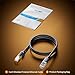 DiamondTiger Cat 8 Ethernet Cable, High Speed 40Gbps 2000Mhz Network Cord RJ45 Shielded Indoor Heavy Duty LAN Cables Compatible for Gaming PC PS5 Xbox Modem Router(10FT/3M)