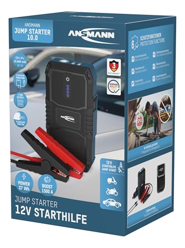Batería de Arranque de 1500 A y 12 V con Linterna para Coches y Barcos 7