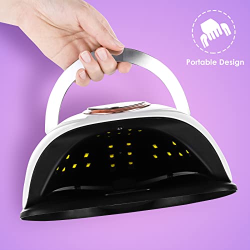 Uv Gel Nail Light 168W Led Nail Lamp For Curing Uv Resin Nail Polish - Professional Gel Nail Dryer With Motion Detection For Beginners Diy Nails #TOP6