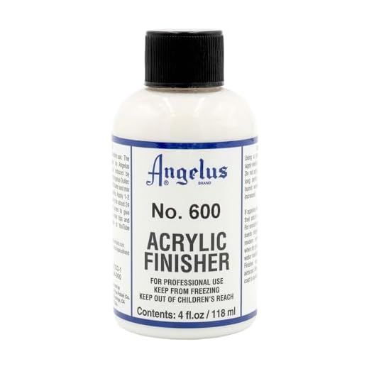 Angelus Brand Acrylic Leather Paint Finisher No. 600-4oz