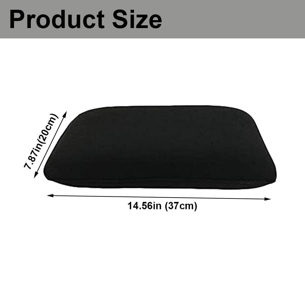 Big Hippo Lumbar Support Pillow for Car Memory Foam Back Support Cushions Car Seat Soft Black Back Cushion Perfect for Car,Home, Office
