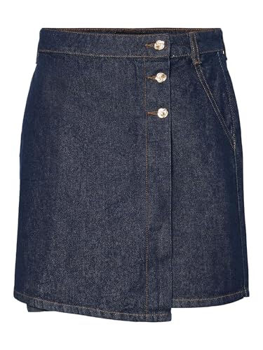 Jupe en denim bleu foncé taille haute XL vêtement femme Pcmalin