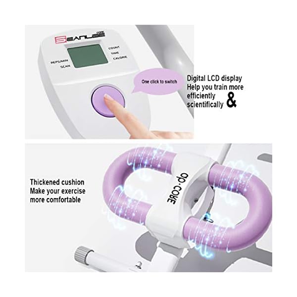 Ab-Trainer-Core-Abdominal-Trainers-AB-Workout-Machine-Home-Gym-Strength-Training-Waist-Cruncher-Core-Toner-Buttocks-Shaper-with-LCD-Monitor Ab Trainer Core & Abdominal Trainers AB Workout Machine Home Gym Strength Training Waist Cruncher Core Toner Buttocks Shaper with LCD Monitor Violet