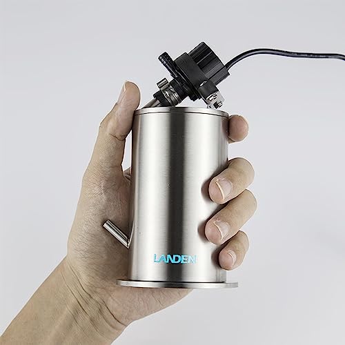 Image of LANDEN PURA 50 Mini External Canister Filter for Aquarium System, up to 5 Gallon, Stainless Steel Aquarium Canister with Water Pump, Multi-Layer Filtration