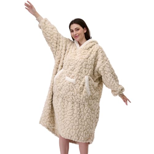 KAWAHOME Oversized Wearable Blanket Hoodie for Women Adult, Warm Cozy