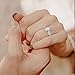 AONED Wedding rings Engagement ring For Women Fake Engagement Wedding Rings Set Womens Women's Wedding Band 2CT Carat Cubic Ziornia Ring CZ Cheap Oval Promise Rings For Her, Size 7