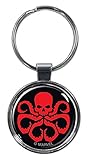 Ata-Boy Marvel Comics Hydra Insignia 1.5' Fob Keychain for Keys, Backpack Pulls and More