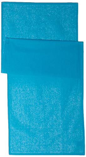 Chemin de table - 50x150 cm - 100% coton - Turquoise (disponible en 12 différents coloris)