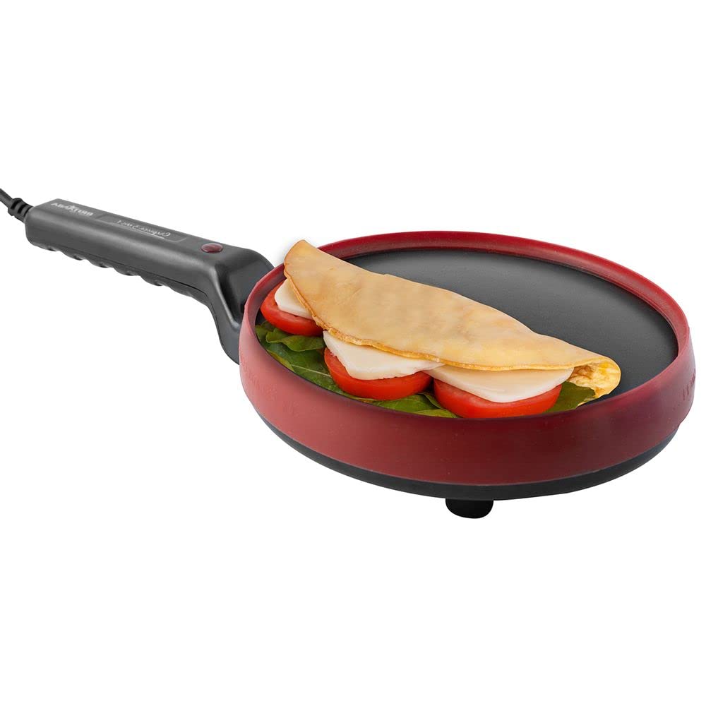 Crepeira, Crepioca 3 em 1, Preto/Vermelho, 110v, Britânia