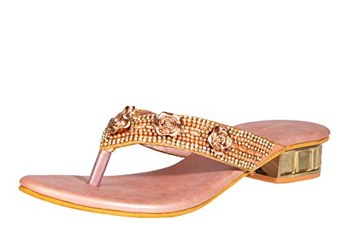 Image of Khadims Women Pink Casual Slip-On Sandal-65106565150001, 3 UK
