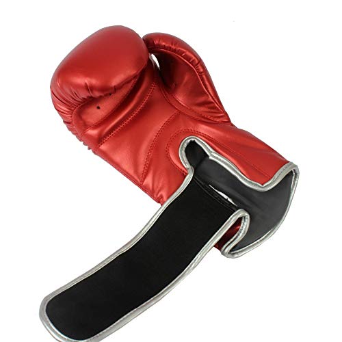 Luva de Boxe Energy, Tamanho 10Oz,MKS, Vermelho Metálico
