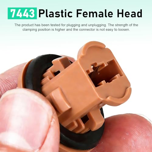 Adaptador de toma hembra para foco 7443 T20, pack 2 miniatura 3