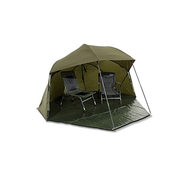 Lucx® Wolf Schirmzelt Brolly Shelter Angelzelt Karpfenzelt Zelt Bivvy Campingzelt 10.000mm Wassersäule – Bild 8