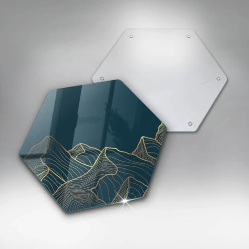 Planche à découper 40cm hexagone Wallfluent en matériau résistant - 6