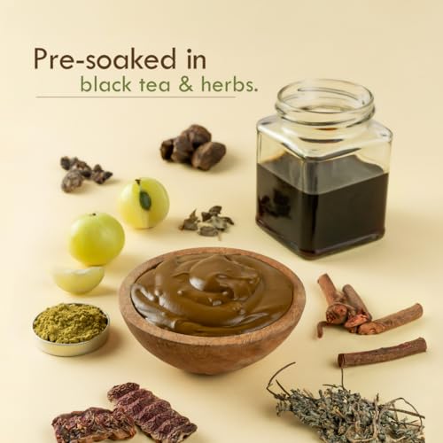 Nat Habit - Fresh Ready To Apply Root Touch Up Henna Paste, Pre-Soaked in Black Tea and Herbs,100% Natural Rajasthani Henna, Imparts Rich Brown Shade (Pack of 2 x 60g) - Image 2