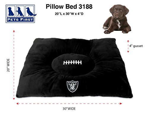 Nfl Pet Bed - Los Vegas Raiders "Soft & Cozy" Plush Pillow Bed. - Football Dog Bed. Cuddle, Warm Sports Mattress Bed For Cats & Dogs #TOP1