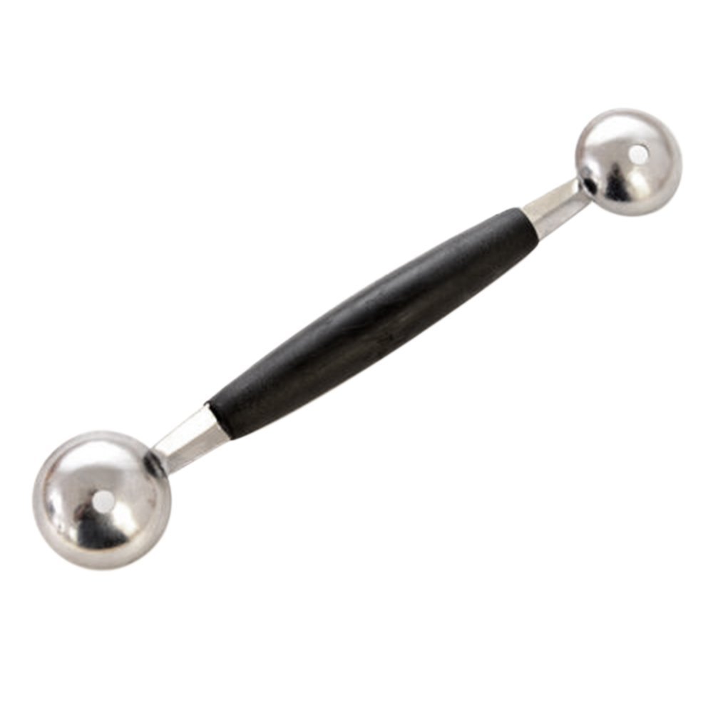 Greenlans As Picture Stainless Steel Double-End Melon Ice Cream Baller Scoop Fruit Spoon Kitchen Tool
