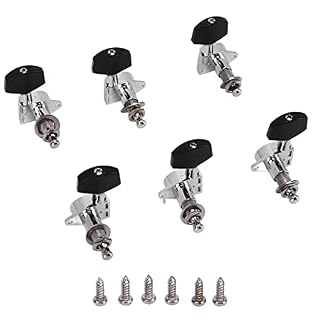 Emoshayoga Lot de 6 mécaniques d’accordage de guitare avec poignée noire, faciles à utiliser, belles mécaniques de remplacement en métal 3L3R - Les Beatles, Paul McCartney, John Lennon, RIngo Starr, George Harrison Emoshayoga Lot de 6 mécaniques d'accordage de guitare avec poignée noire, faciles à utiliser, belles mécaniques de remplacement en métal 3L3R – Image 7