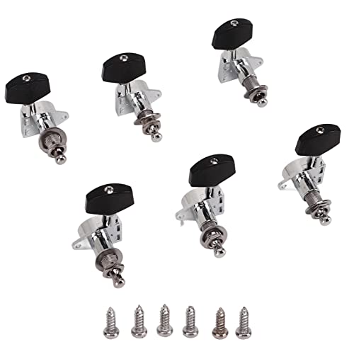 Emoshayoga Lot de 6 mécaniques d’accordage de guitare avec poignée noire, faciles à utiliser, belles mécaniques de remplacement en métal 3L3R - Les Beatles, Paul McCartney, John Lennon, RIngo Starr, George Harrison Emoshayoga Lot de 6 mécaniques d'accordage de guitare avec poignée noire, faciles à utiliser, belles mécaniques de remplacement en métal 3L3R – Image 8