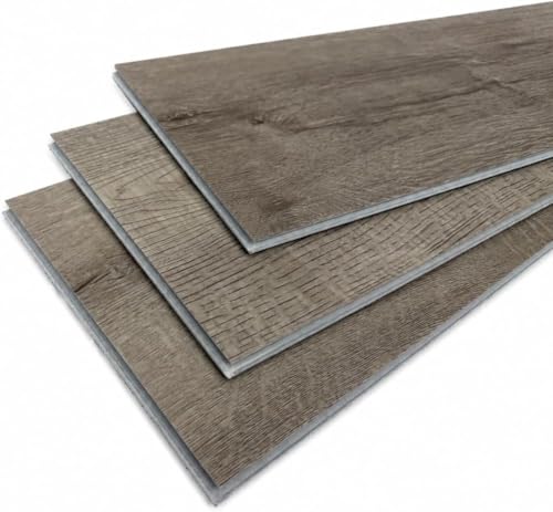 Image of SPC Vinyl Click Flooring 6.5mm Rigid Core | Waterproof Wood Effect Planks with IXPE Underlay | Scratch Resistant & Underfloor Heating Compatible - 1.75m² per Pack (Rocky Oak)
