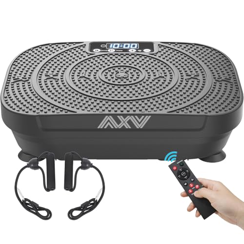 Image of AXV Vibration Plate Fitness Platform Exercise Machine Vibrating Shaking Full Body Shaker Workout Vibrate Stand Shake Board Sport for Weight Loss Fat Burner for Gym Home Office