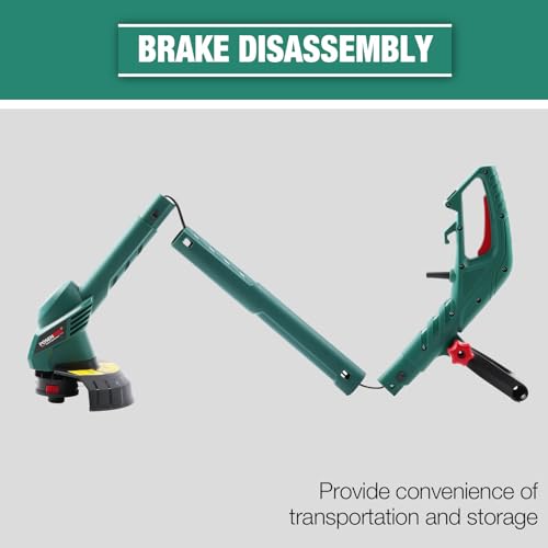 POSENPRO 350W Grass Trimmer Corded 23cm AC Electric String Trimmer Lawn Trimmer Hand Cleaner Grass Cutter Machine Line Trimmer for Brake Disassembly Garden Tools 5 POSENPRO 350W Grass Trimmer Corded 23cm AC Electric String Trimmer Lawn Trimmer Hand Cleaner Grass Cutter Machine Line Trimmer for Brake Disassembly Garden Tools - Image 5