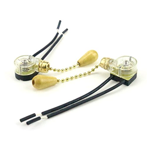 Image of 20 Pcs Ceiling Fan Wall Light Replacement Pull Chain Cord Switch Control By Crqes