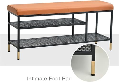 Banc de rangement à chaussures robuste avec assise intégrée - 3