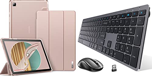 INFILAND Galaxy Tab A7 10.4 2020 Case Bundle with INFILAND Wireless Keyboard and Mouse Combo