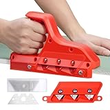 placas de yeso para techos Menor pérdida de material: la estructura de corte en capas del cortador de placas de yeso permite un corte preciso de tres capas, lo que reduce significativamente el desperdicio de material y prolonga notablemente la vida útil de la herramienta. Esta propiedad apoya proyectos eficientes de paneles de yeso en la construcción o en renovaciones del hogar, donde los cortes limpios y los residuos minimizados son cruciales. La construcción resistente garantiza un rendimiento fiable con un uso regular en varios