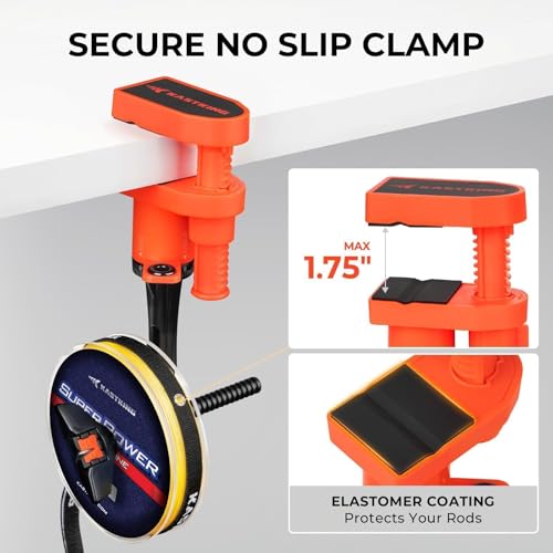 Image of KastKing TrueWind Clamp-On Fishing Line Spooler, Portable Fishing Reel Spooler for Spinning & Baitcasting Reels, No Line Twist, Adjustable Tension, Built-in Line Cutter