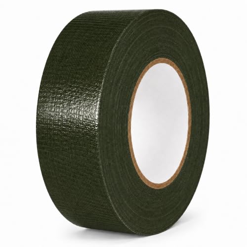 Image of GGR Supplies CDT-36 Industrial Grade Cloth Duct Tape, Olive Drab 2 Inch x 60 Yards, Waterproof UV Resistant Heavy Duty, Clean Removal with No Sticky Residue for Repairs, Packaging, and Bundling