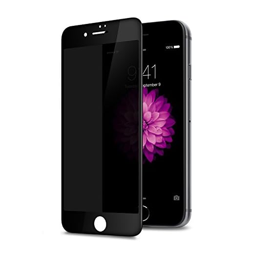 TECHO Privacy Screen Protector for Apple iPhone SE 2020 / iPhone 8 7 6S 6, Anti Spy 9H Tempered Glass, Edge to Edge Full Cover [Full Coverage]