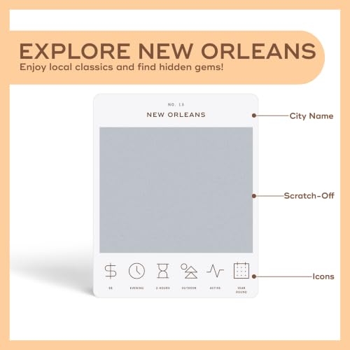 Image of New Orleans Adventure Bucket List - 50 Scratch-Off Cards