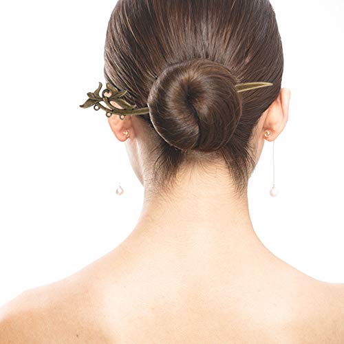 Lurrose Penteados de Cabelo Vintage Garfos de Cabelo Retrô Hastes de Cabelo Chinesas Grampo de Cabel